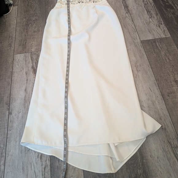 Vintage Joseph Ribkoff Cream Lace Midi Dress - Picture 13 of 13